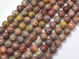 Leopard Skin Jasper, 8mm (8.6mm) Round-Gems: Round & Faceted-BeadBeyond