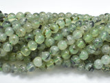 Prehnite, 7mm, Round Beads, 15.5 Inch-BeadBeyond