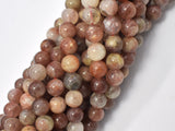 Sunstone Beads, 8mm (8.5mm) Round-Gems: Round & Faceted-BeadBeyond