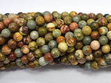 Natural Owyhee Picture Jasper 6mm Round-BeadBeyond