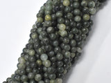 Green Line Quartz, 4mm (4.8mm) Round Beads-BeadBeyond