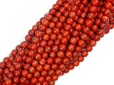 Red Jasper Beads, Round, 4mm (4.7mm)-BeadBeyond