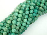 African Amazonite Beads, 7mm Round-BeadBeyond