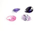 CZ beads, Faceted Pear 7x10 mm-Cubic Zirconia-BeadBeyond