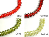 CZ bead, Faceted Rondelle, Approx 3.5 x 6 mm-Cubic Zirconia-BeadBeyond