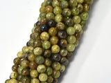 Green Garnet Beads, 6mm (6.5mm) Round Beads-BeadBeyond