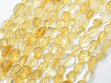 Citrine Beads, Approx 6x8mm Nugget Beads-Gems: Nugget,Chips,Drop-BeadBeyond