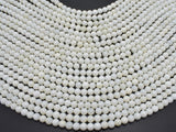 Mother of Pearl Beads, MOP, Creamy White, 6mm Round Beads-Gems: Round & Faceted-BeadBeyond