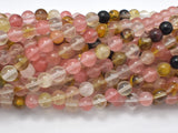 Fire Cherry Quartz Beads, Round, 4mm-Gems: Round & Faceted-BeadBeyond