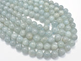 Genuine Aquamarine Beads, Round, 11mm-12mm-Gems: Round & Faceted-BeadBeyond