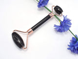 Face Roller-Black Obsidian, Face and Eye Roller, Face Beauty Massager-Gems:Assorted Shape-BeadBeyond