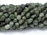 Green Rutilated Quartz Beads, Approx 6x8mm Nugget Beads-Gems: Nugget,Chips,Drop-BeadBeyond