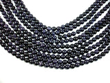 Blue Goldstone Beads, 8mm (7.8mm) Round Beads-Gems: Round & Faceted-BeadBeyond