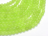 Jade - Light Green, 6mm (6.2mm) Round-Gems: Round & Faceted-BeadBeyond