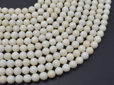 Ivory Jade Beads, 6mm (6.3mm)-Gems: Round & Faceted-BeadBeyond
