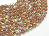 Mystic Aura Quartz-Smoky, 6mm (6.5mm) Round-Gems: Round & Faceted-BeadBeyond