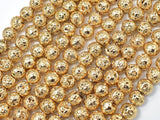 Lava-Gold Plated, 6mm (6.6mm)-Gems: Round & Faceted-BeadBeyond