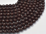 Jade Beads, Coffee, 8mm Faceted Round, 14.5 Inch-Gems: Round & Faceted-BeadBeyond