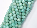 African Amazonite Beads, 8mm Round-Gems: Round & Faceted-BeadBeyond