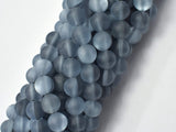 Matte Mystic Aura Quartz-Gunmetal, 6mm (6.3mm)-Gems: Round & Faceted-BeadBeyond