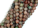 Red Green Garnet, 6mm Round Beads-BeadBeyond