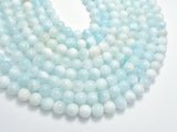 Dominican Larimar, Genuine Larimar, 8mm (8.5mm) Round Beads, 15.5 Inch-BeadBeyond