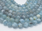 Genuine Aquamarine Beads, 10mm Round Beads-Gems: Round & Faceted-BeadBeyond