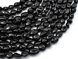 Black Tourmaline, 6x8mm Nugget Beads-Gems: Nugget,Chips,Drop-BeadBeyond