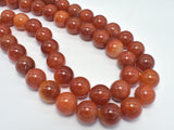 Red Dragon Vein Agate Beads, 16mm Round-Agate: Round & Faceted-BeadBeyond