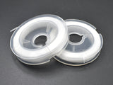 2Rolls White Stretch Elastic Beading Cord, 0.5mm, 2 Rolls-20 Meters-Metal Findings & Charms-BeadBeyond