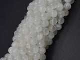 Selenite, Gypsum, 8mm (8.3mm) Round Beads-Gems: Round & Faceted-BeadBeyond