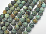 Matte African Turquoise, 10mm (10.5mm) Round-Gems: Round & Faceted-BeadBeyond