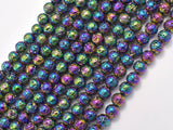 Lava-Rainbow Plated, 6mm (6.6mm) Round-Gems: Round & Faceted-BeadBeyond