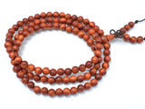 Dragon Blood Wood Beads, 6mm Round Beads, 25 Inch-Wood-BeadBeyond