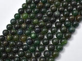 Green Mica Beads, Biotite Mica, 8mm Round-Gems: Round & Faceted-BeadBeyond