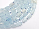 Aquamarine 7x11mm Faceted Tube-BeadBeyond