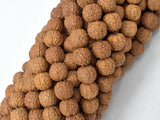 Rudraksha Beads, 8.5mm-9.5mm Round Beads, 34-37 Inch-Wood-BeadBeyond