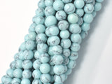 Turquoise Howlite-Light Blue, 6mm Round Beads-Gems: Round & Faceted-BeadBeyond