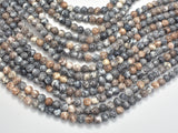 Rain Flower Stone, Gray & Brown, 6mm (6.5mm)-Gems: Round & Faceted-BeadBeyond