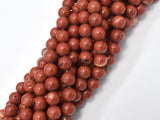 Red Jasper Beads, Round, 8mm-BeadBeyond