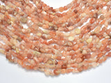 Sunstone, 6x8mm, Nugget Beads, 15.5 Inch-BeadBeyond