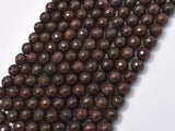 Jade Beads, Coffee, 6mm Faceted Round, 14.5 Inch-Gems: Round & Faceted-BeadBeyond