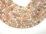 Matte Sunstone Beads, 8mm Round Beads-Gems: Round & Faceted-BeadBeyond