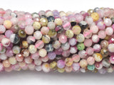 Watermelon Tourmaline Beads, 3.5mm Micro Faceted-Gems: Round & Faceted-BeadBeyond