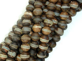 Matte Tibetan Agate Beads, 8mm Round Beads-Agate: Round & Faceted-BeadBeyond