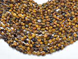 Tiger Eye, 6x8mm Nugget Beads, 15.5 Inch-Gems: Nugget,Chips,Drop-BeadBeyond