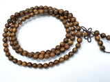 Tiger Skin Sandalwood Beads, 6mm Round Beads-Wood-BeadBeyond