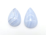 Blue Lace Agate Cabochon, Teardrop, Approx. (11-16)mmx(14-24)mm, Size vary-BeadBeyond