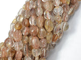 Copper Rutilated Quartz, Approx 6x9mm Nugget Beads, 15.5 Inch-Gems: Nugget,Chips,Drop-BeadBeyond