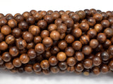 Black Rosewood Beads, 6mm Round Beads, 26 Inch-Wood-BeadBeyond